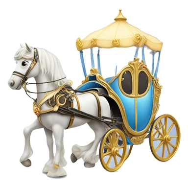 Cinderella Horse and carriage sticker