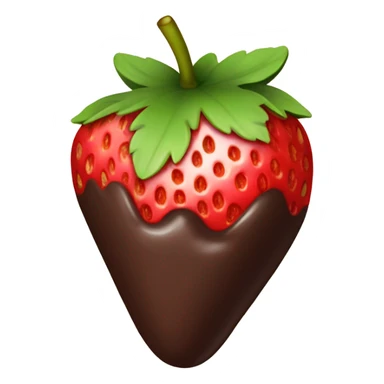 Chocolate dipped strawberry  sticker