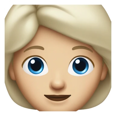 grandma with blue eyes and blonde short hair sticker