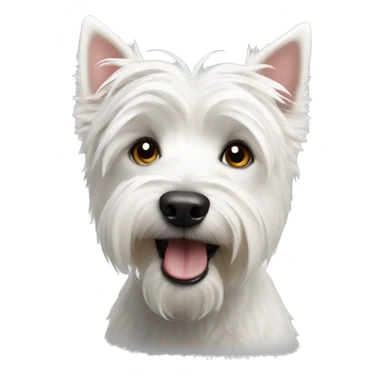 Westie dog sticker