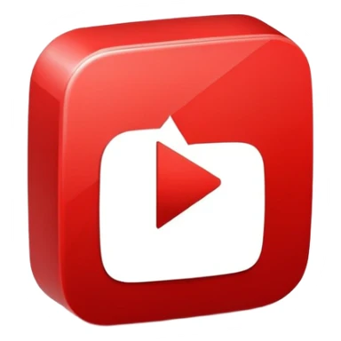 red youtube icon play button sticker