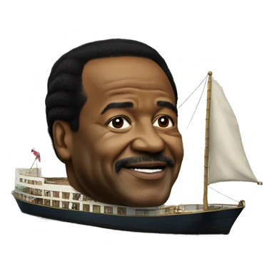 Paul biya dans un bateau  sticker