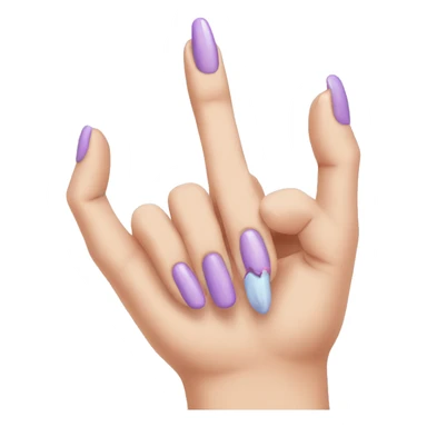 hand with pretty nails sticker