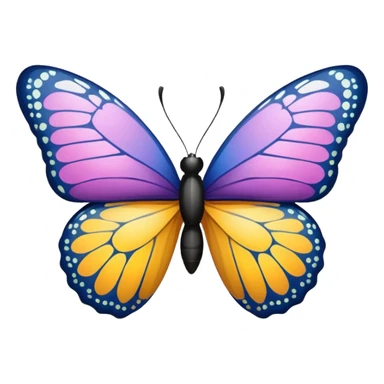 Butterfly with bow tie sticker