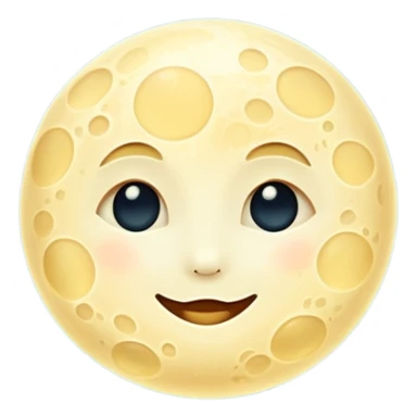 Vintage Sparkling Moon sticker