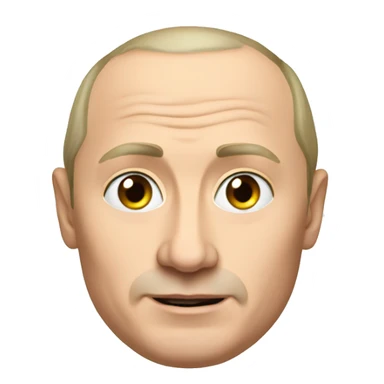 Putin with vodka sticker