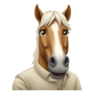 Horse giving a thumbs up ￼ sticker