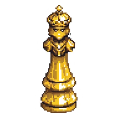 golden knight chess piece sticker