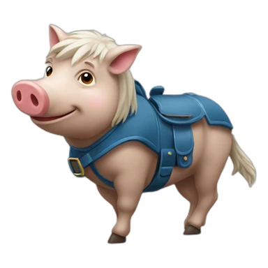 Chevaucheur de cochon sticker
