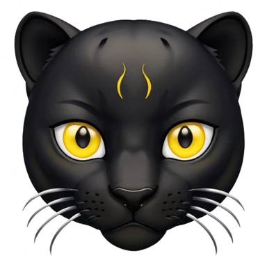 a black panther eyes sticker