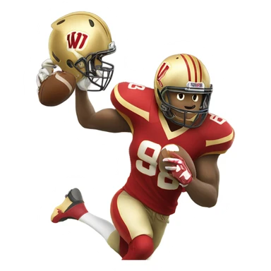 Washington commander football sticker