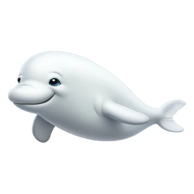 Beluga whale for christmas sticker