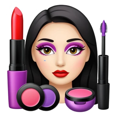create me an image for a vertical in my super app, which is a beauty vertical, include make up elements only sticker