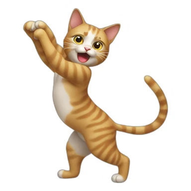 A cat twerk sticker