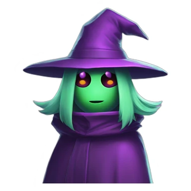 Ralsei from deltarune con los ojos blancos  sticker