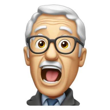 old man yell at the ACPR french regulator sticker