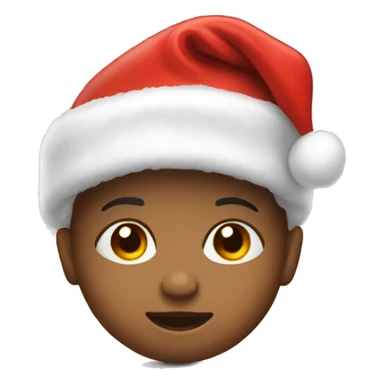 Newborn with Santa hat  sticker