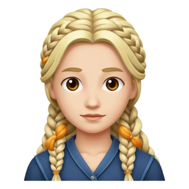 Orga mit langen Zopf sticker