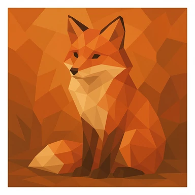 autumn fox sticker