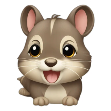 Ardilla vestida de minni sticker