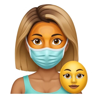 Perempuan lagi selfcare (tapi yang lebih ketutup) fokus di muka sticker