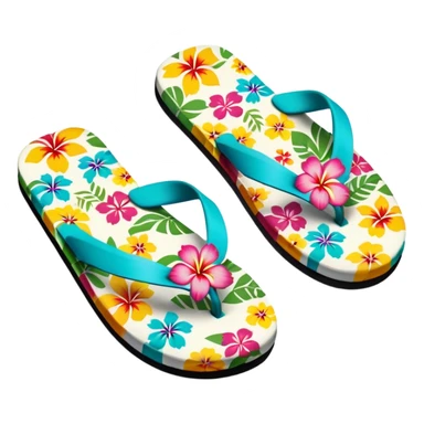 Hawaiian slippers sticker