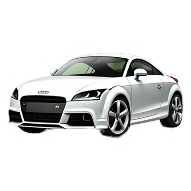 Audi tt in a forest  sticker