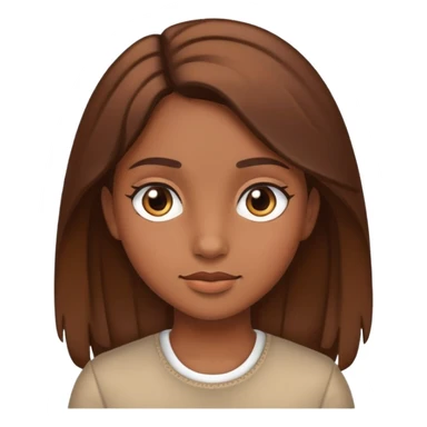 girl brown  sticker