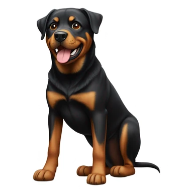 Rott shepherd mix happy sticker