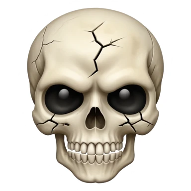 Mad skull sticker