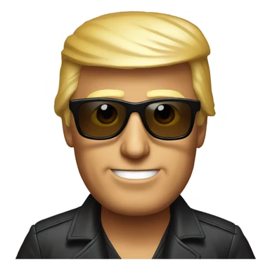 Trump in sunglasses sticker
