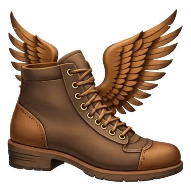 winged shoes sticker