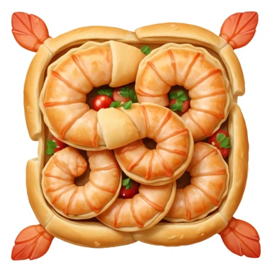 Un choux à la crevette sticker