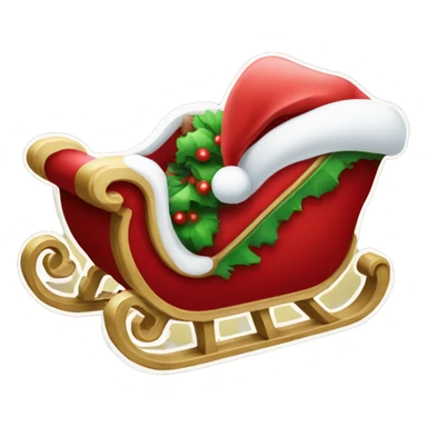 Santa’s sleigh  sticker