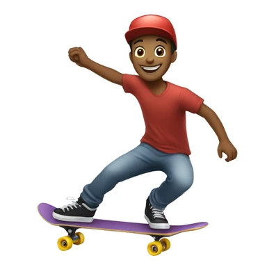 happy skater dude sticker