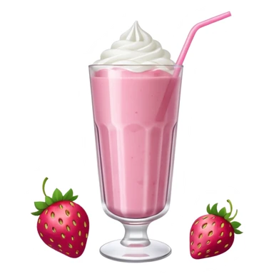 strawberry smoothie show sticker