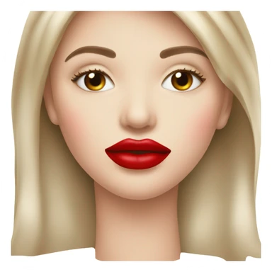 red lipstick woman lips kiss sticker