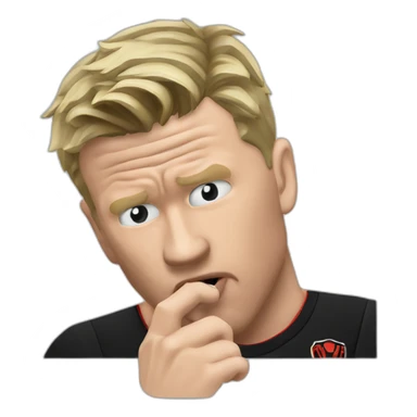 Eddie Howe biting nails sticker