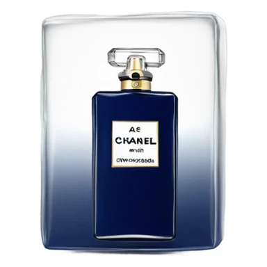 navi blue chanel perfume sticker