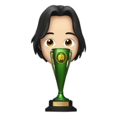 snape holding trophy for "best uncle" sticker