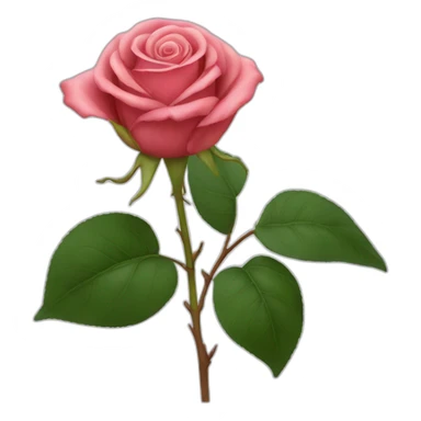 Rose sur caca sticker