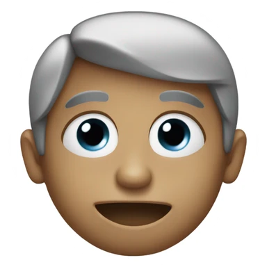 smile with eye twitching  sticker