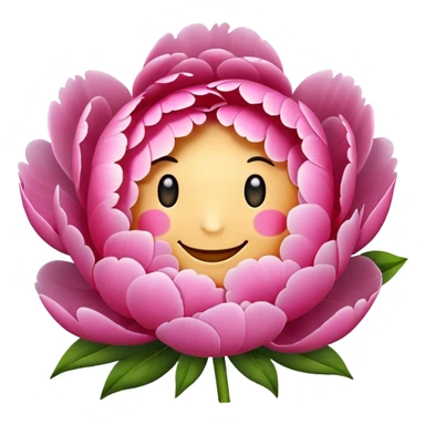 peony smiling sticker