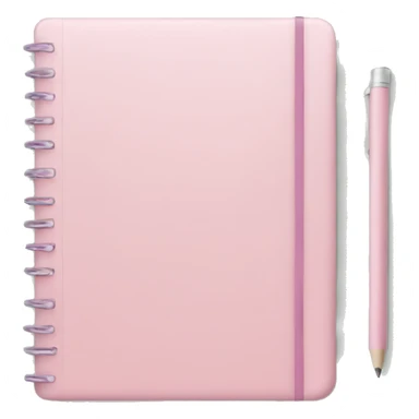 pastel pink notebook sticker