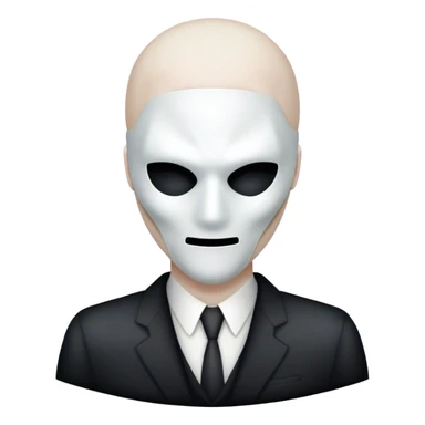 slenderman with a white mask with no details on it sticker