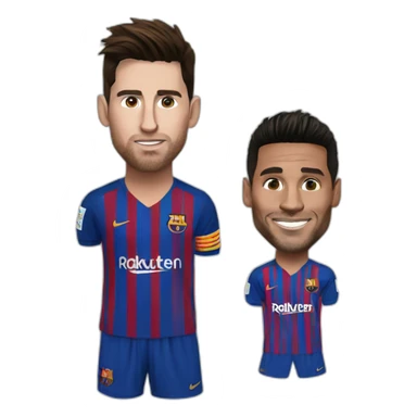 Messi and cristiano sticker