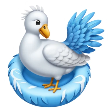 Quiero un emoji de la paz con una paloma blanca y un círculo sticker