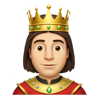 lord farquaad wearing a crown from the movie shrek  sticker