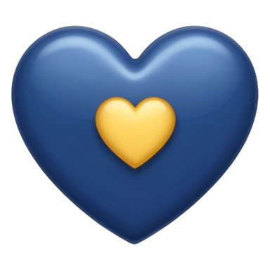 Navy blue iphone heart sticker