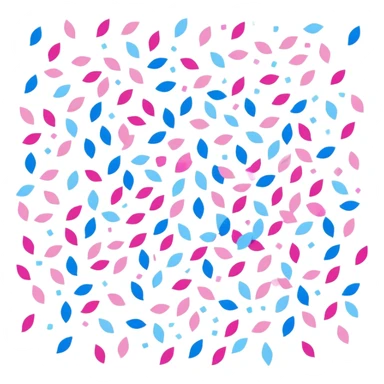 pink blue white confetti sticker